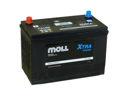 Автомобильный аккумулятор MOLL XTRA CHARGE 100 А/ч П/Обр