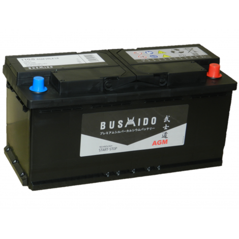 Автомобильный аккумулятор BUSHIDO AGM 110 А/ч обр/п.