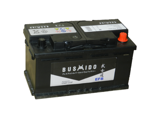 Автомобильный аккумулятор BUSHIDO 80 EFB А/ч обр/п.