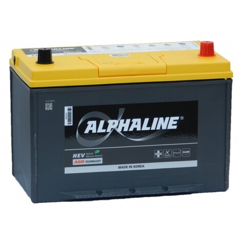Автомобильный аккумулятор AlphaLINE AGM AX (DELKOR) 90 А/ч обр/п. (D31L)