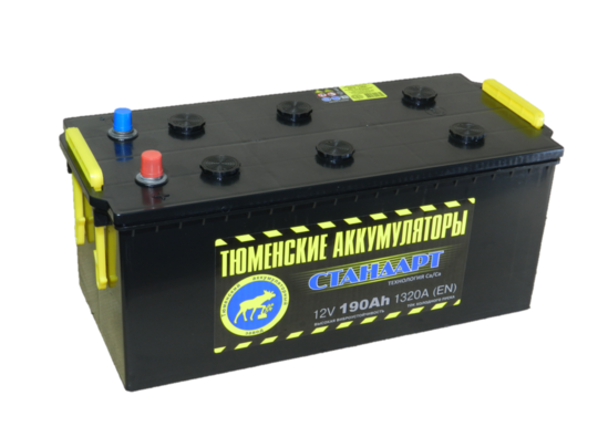 Автомобильный аккумулятор Тюмень 190 А/ч рос. конус