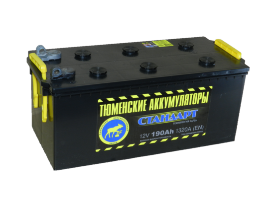 Автомобильный аккумулятор Тюмень 190 А/ч болт.