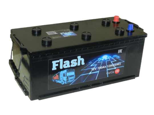 Автомобильный аккумулятор FLASH 190 А/ч (г. Елабуга)