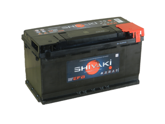 Автомобильный аккумулятор SHIVAKI EFB 95 А/ч обр./п