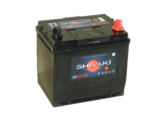 Автомобильный аккумулятор SHIVAKI EFB 65 А/ч обр/п