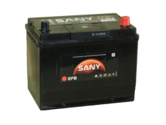 Автомобильный аккумулятор SANY EFB 70 А/ч Обр/п Азия