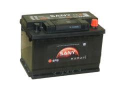 Автомобильный аккумулятор SANY EFB 70 А/ч Обр/п