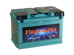 Автомобильный аккумулятор FLASH ULTRA PLUS 77 А/ч Обр/п