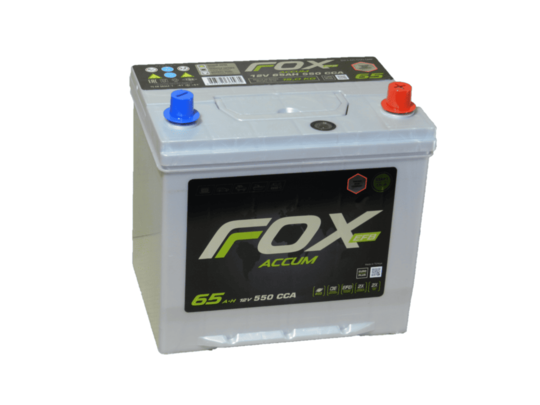 Автомобильный аккумулятор FOX EFB 65 А/ч Обр/П