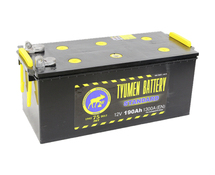 Аккумулятор 12v 190 а/ч 1300а Tyumen Battery Standard ("+" справа). EUROSTART АКБ 190. АКБ 190 клемма под болт. 225 АКБ С болтовыми клеммами.